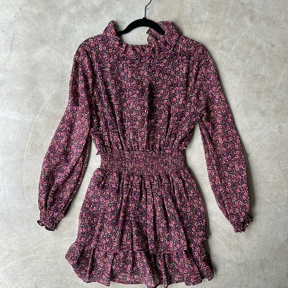 ZARA floral print long sleeve dress - Picture 6 of 6